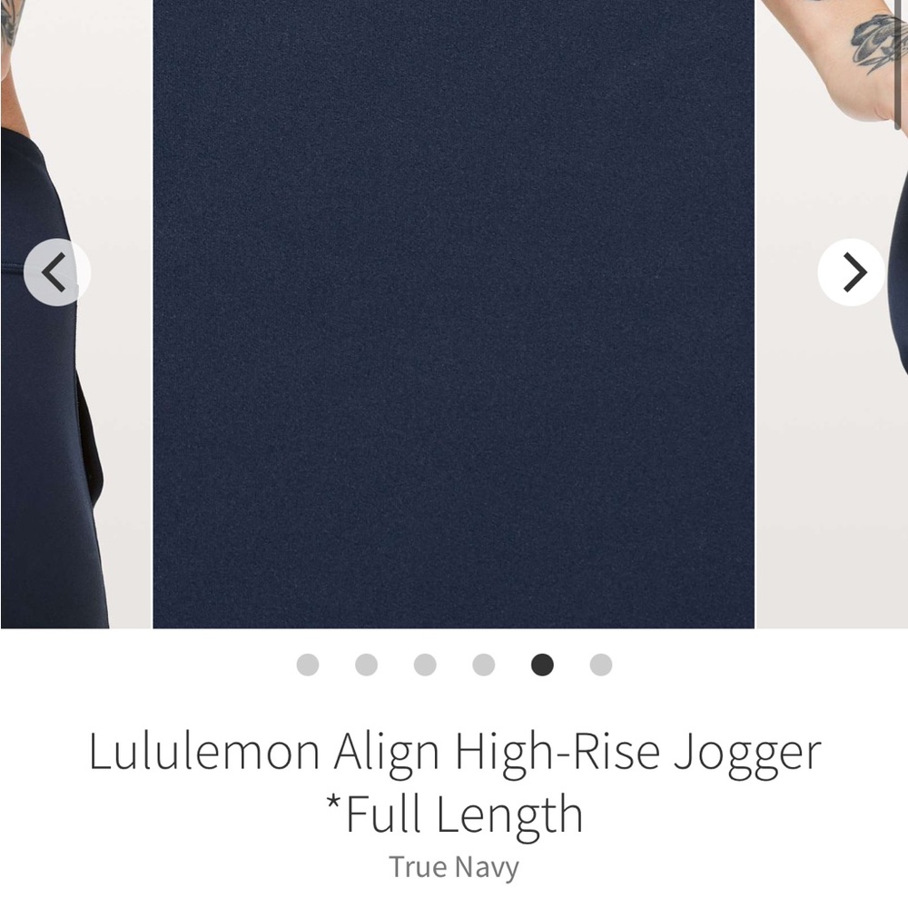 Lululemon Align High-Rise Jogger 28” True Navy Size 4 GUC
True Navy - Picture 4 of 11